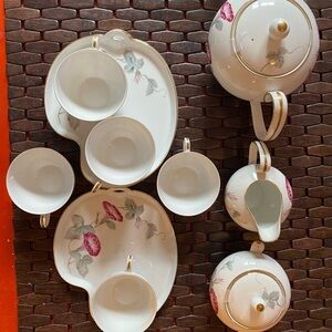 Noritake "Morning Glory" china tea & snack set 13 piece set